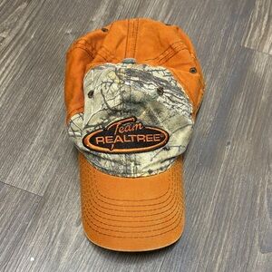 Realtree Blaze Orange and Camo Hat